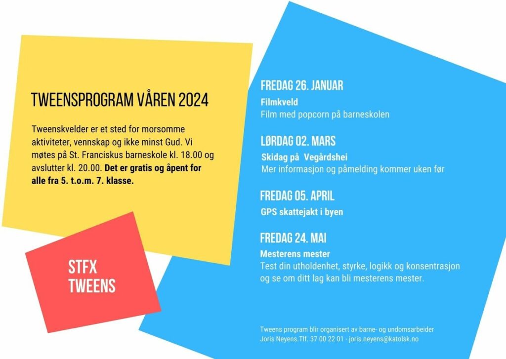 Tweens program våren 2024